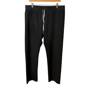 FIGS Scrub Pants Women Size L Tall Black Livingston Drawstring Stretch Comfort